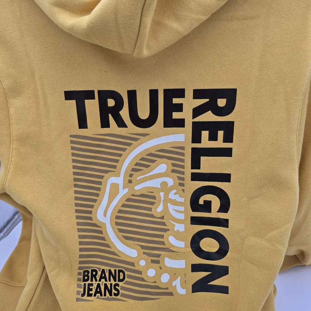 True Religion Mustard Graphic Hoodie